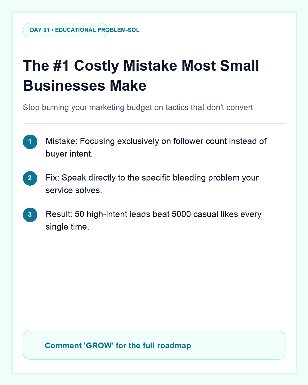 The #1 Costly Mistake Most Small Businesses Make